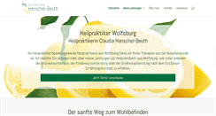 Desktop Screenshot of heilpraktikerin-wolfsburg.de